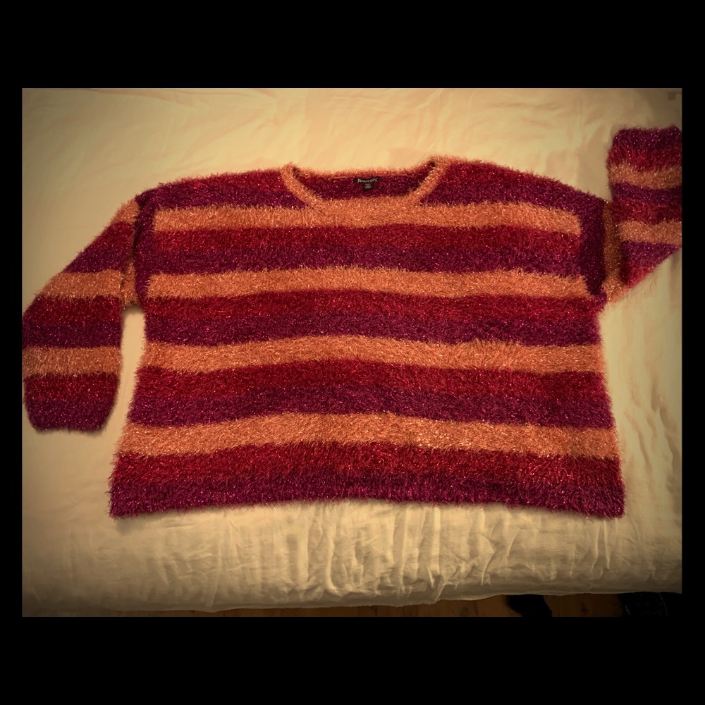 Roaman’s Plus Size 30/32 Pink Fuzzy Sweater Cute!